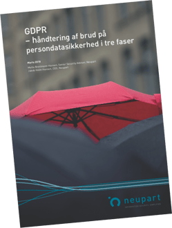 Håndtering af brud på persondatasikkerhed ifølge GDPR - Databeskyttelsesforordningen